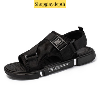 Dép quai ngang Sandal nam học sinh quai lưới thoáng mát mùa hè kiếu dáng hàn quốc ( tháo được quai hậu) NB-24