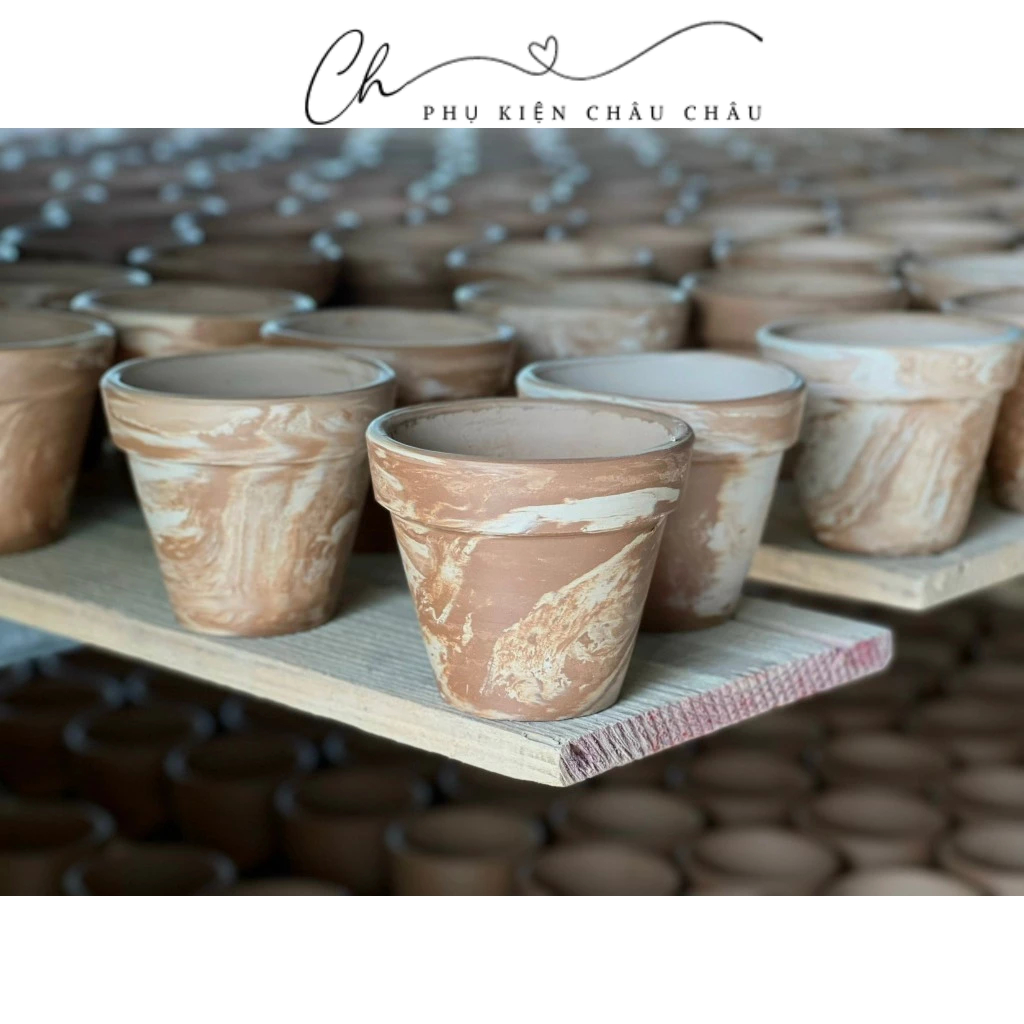 Chậu đất nung LY GỜ size 9x9cm