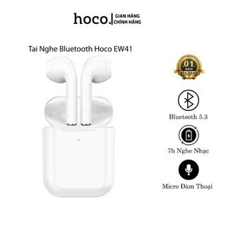 Tai nghe bluetooth Hoco EW41, tai nghe nhét tai có mic đàm thoại, 6h nghe nhạc - Chính hãng