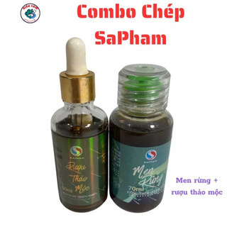 Combo Hương liệu câu chép Cũ SaPham gồm: Rượu Thảo Mộc, Men Rừng