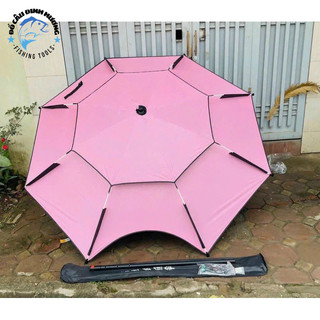 Thùng câu đài chuxian màu hồng -combo-bao cần-ô câu cá