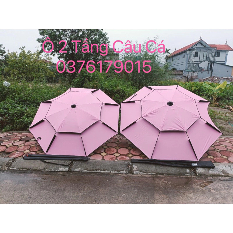 Thùng Câu Đài Chuxian Màu Hồng -combo-Bao Cần-Ô  Câu Cá