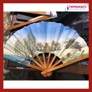 Quạt Tranh Giấy Cầm Tay Họa Tiết Đẹp