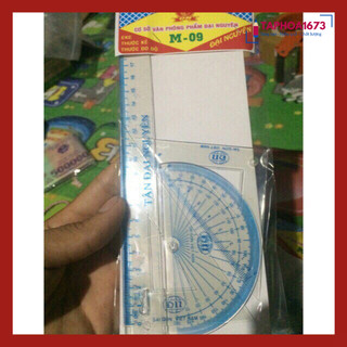 SET 5 Bộ Eke Thước Kẻ Nhựa 4 Món