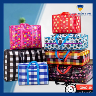 Túi Bạt Đựng Quần Áo Chăn Màn Đựng Đồ Size Lớn Nhỏ Đa Năng Chống Nước Có Quai Xách Gọn Gàng