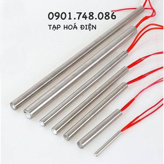 Điện trở phi 10, ống gia nhiệt, thanh điện trở đốt nóng điện áp 220v đù chiều dài dùng để ép khuôn nhiệt, đốt nóng