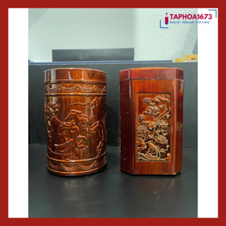 Hộp Đựng Chè, Hộp Đựng Trà Nhựa Màu Gỗ Đẹp Tết 2024