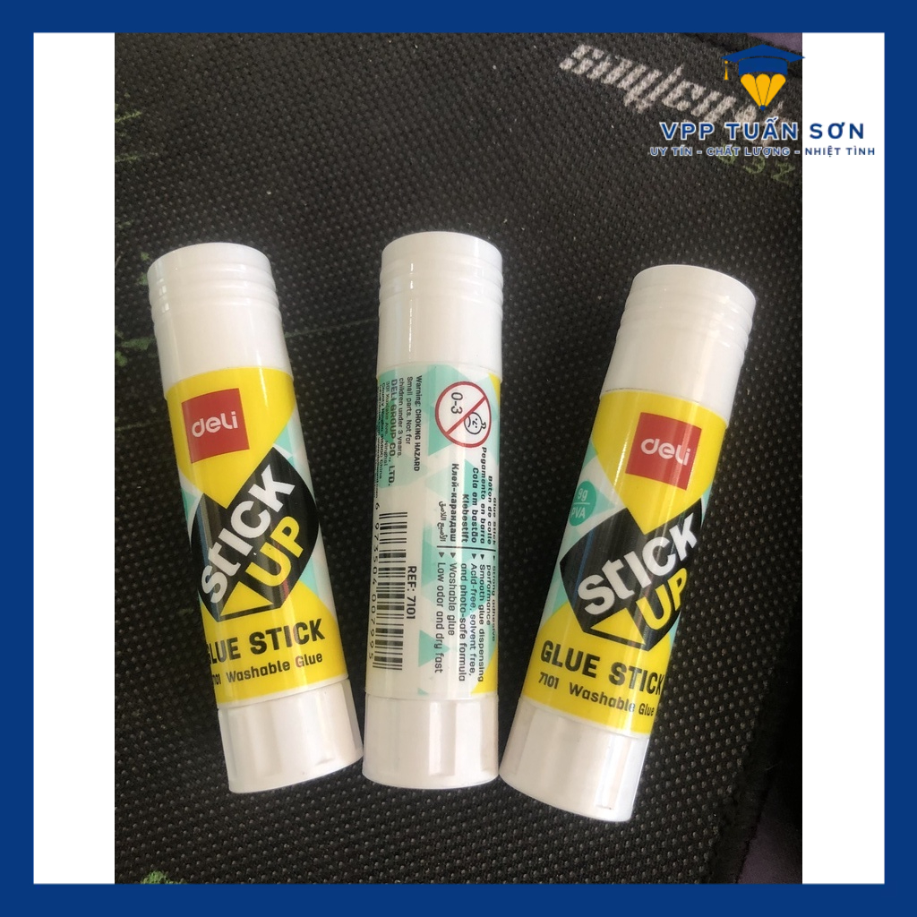 SET 5 Lọ Keo Khô Deli Dán Giấy Thủ Công