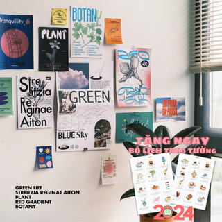 Poster dán tường postcard ảnh indie decor aethestic trang trí bàn học phòng ngủ room hàn quốc wall collage blackpink bts