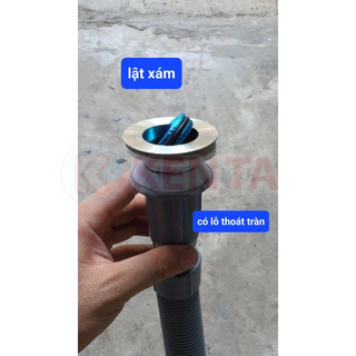 Bộ Xi Phông Xả Bồn Rửa Mặt Lavabo Bộ Xả Thoát Nước Chậu Rửa Mặt Lật Xám Dây Ruột Gà Định Hình Mọi Tư Thế