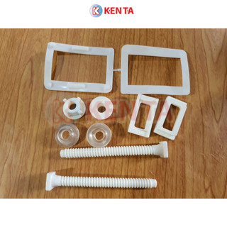 Ốc nhựa dài gắn nắp bàn cầu đóng êm - Ốc nhựa dài