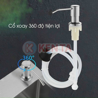 Bộ vòi xịt nối bình xà bông (vòi xịt nước rửa chén gắn chậu rửa)