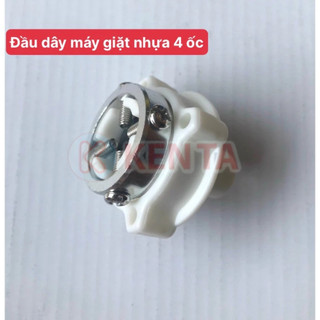 Đầu dây cấp nước máy giặt nhựa 4 ốc hàng đẹp