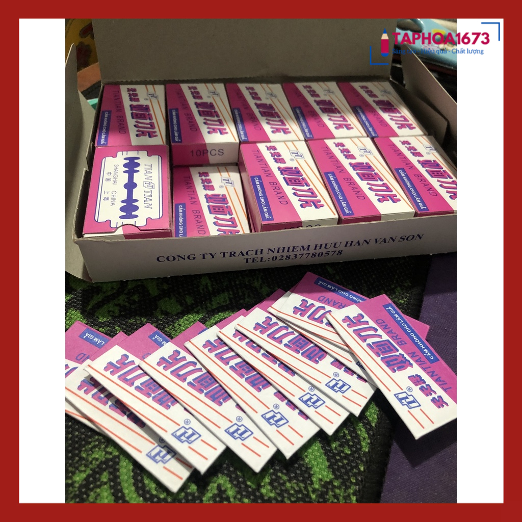 SET 30 Lưỡi Dao Tem Tàu Hồng Lẻ