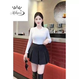 Áo thun tăm- Áo Giữ Nhiệt tay dài nữ cổ tròn dáng ôm vừa, màu trơn,vải Thun tăm mềm mịn, co giãn 4 chiều cao cấp ôm sát