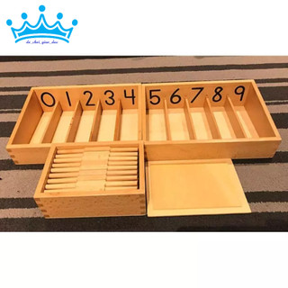 Hộp được đánh số với 45 que tính - Spindle Box With 45 Spindles