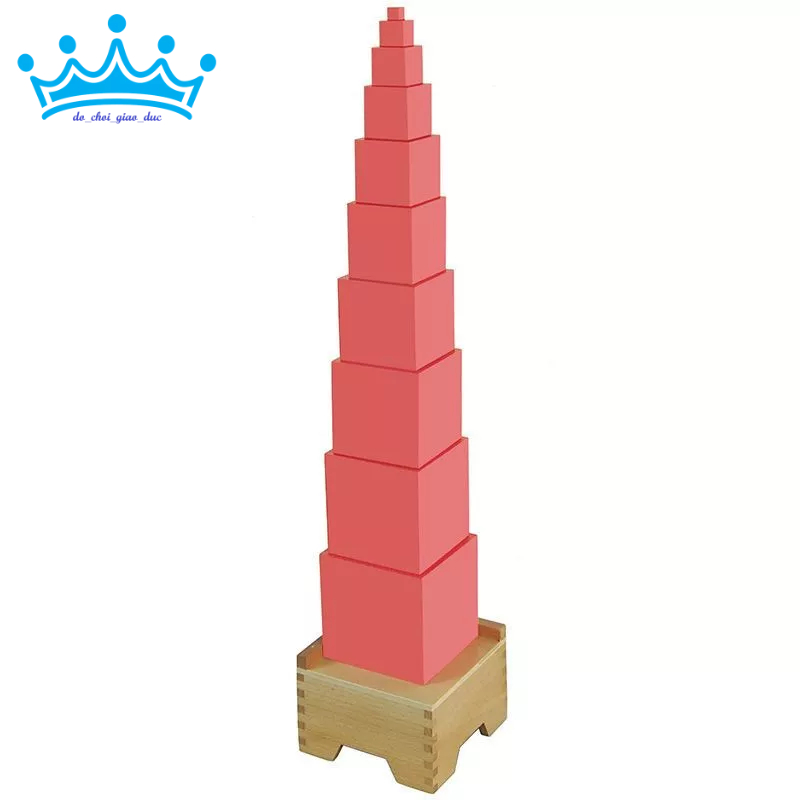 (Bản tiêu chuẩn) Tháp hồng Montessori - Pink tower