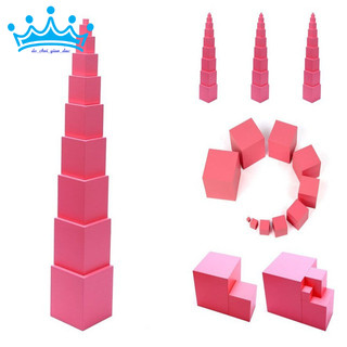 Tháp hồng loại nhỏ Montessori - Mini Pink tower