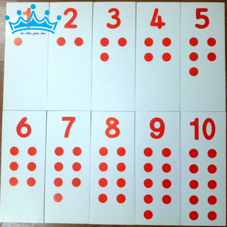 Thẻ kiểm soát bài đếm hạt - Numeral and counters control cards