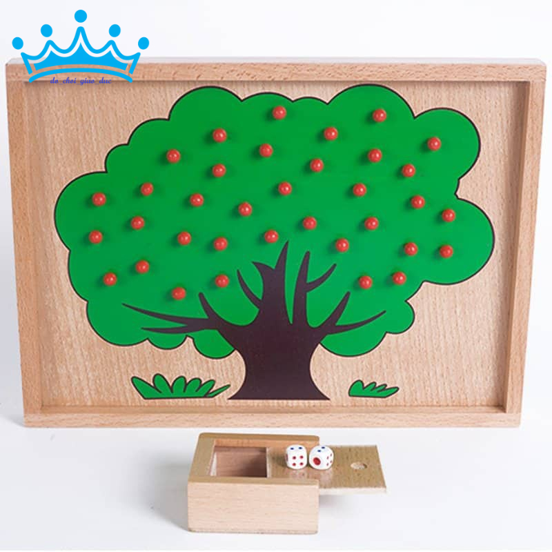 Bài học đếm táo - Apple counting tree exercise