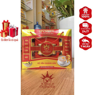Set Quà Biếu Tổ Yến Sào HOÀNG VIỆT (06 Hũ) Chưng Sẵn 70ML Mix Vị Đường Phèn, Hạt Chia, Sâm, Hạt Sen, Táo Sen, Tứ Vị