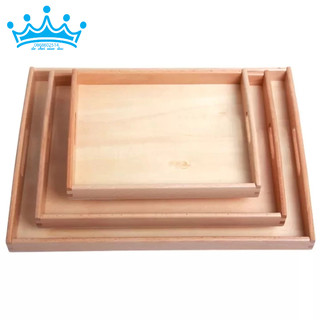 Khay gỗ đựng giáo cụ Montessori 20x25cm