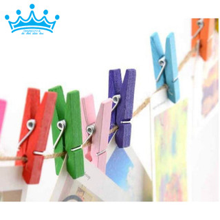 Set 50 kẹp gỗ màu 4.5cm