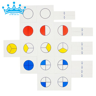 Thẻ học phân số (Cards for Large Fraction Skittles)