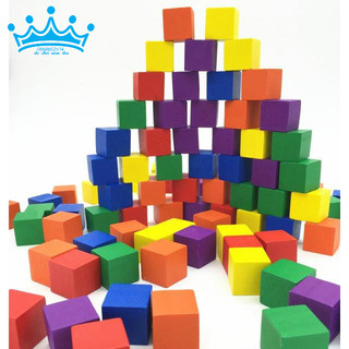 100 Khối gỗ lập phương 2.5cm - cube 2.5cm