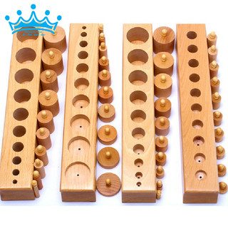 Trụ có núm Montessori - Cylinder blocks