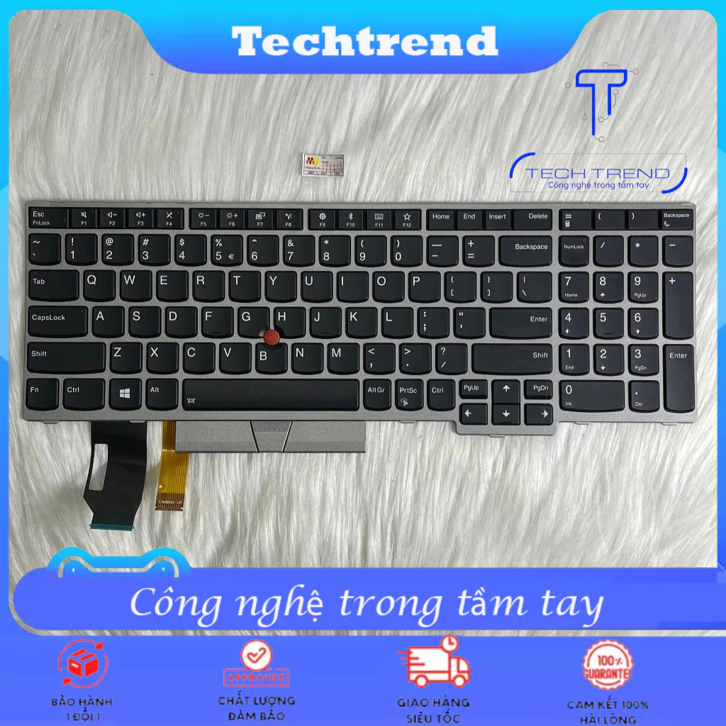Bàn phím cho Laptop Lenovo Thinkpad E580 E585 L580 T580 T590 E590 L590 P52 P72 có chuột