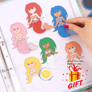 Bộ học liệu thám hiểm - Học liệu bóc dán cho bé, đồ chơi giáo dục sớm Montessori