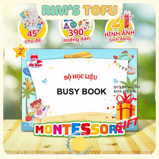 SALE! [HỌC LIỆU cho bé] Busy Book full - bóc dán - Đồ chơi giáo dục sớm Montessori cho bé