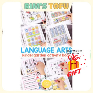 SALE! Bộ Học liệu tiếng anh Basic Language Arts - Học liệu bóc dán - Đồ chơi giáo dục sớm Montessori