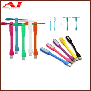 BỘ 2 ĐÈN LED VÀ 2 QUẠT USB VỪA MÁT VỪA SÁNG