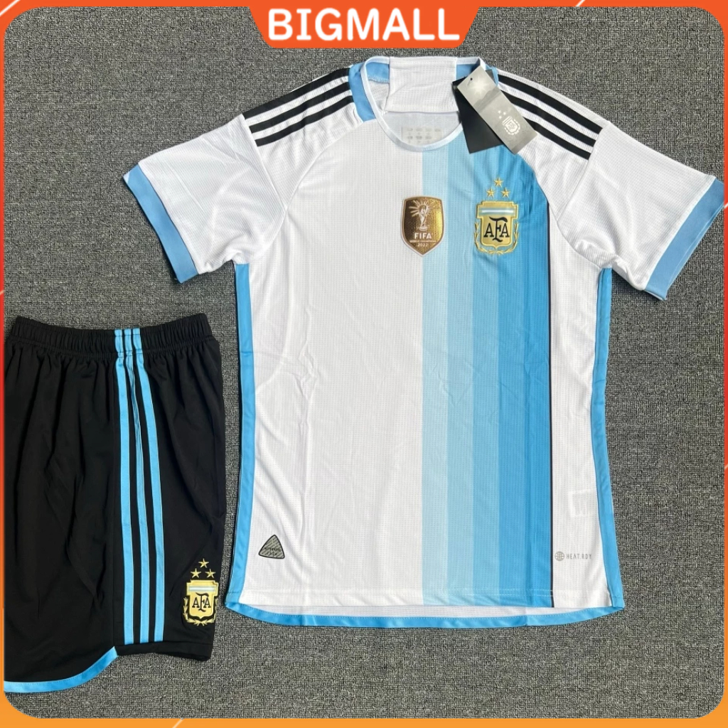 Bộ quần áo thể thao Argentina Màu Trắng Xanh Bản mới nhất năm nay