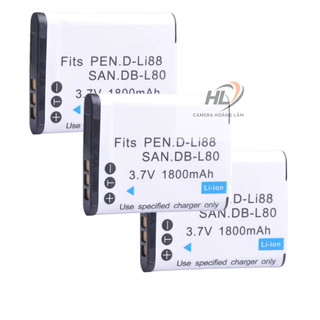 Pin db-l80 cho máy quay sanyo vpc-x1200 x1220 x1250 x14 20 dli88 cho pentax vw-vbx070 cho pana