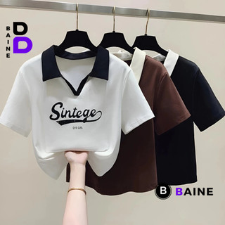 Áo Croptop Ôm Body SINTEGE CỔ BẺ V Đẹp Sexy Nữ, Áo Thun Raglan Chất Borip Kiểu In Họa Tiết Thời Trang Hàn Quốc BAIN