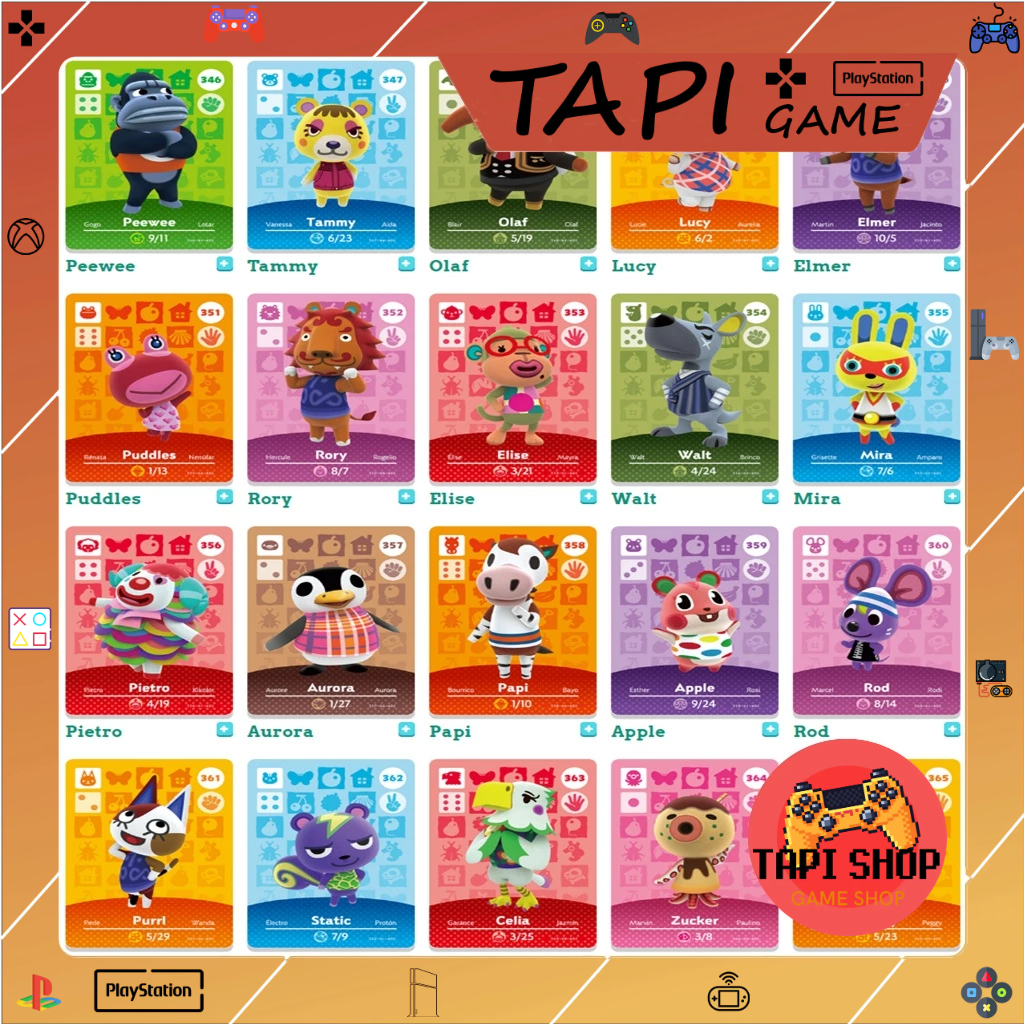 [Chính Hãng Nintendo] Thẻ Amiibo Animal Crossing New Horizons Series 1-4 Nintendo Switch