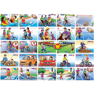 Thẻ học luật giao thông, Flashcards thông minh học luật đường bộ, giáo cụ mầm non