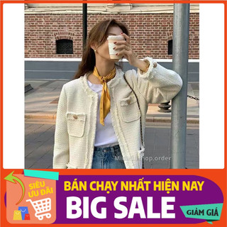(🔥Flash Sale Sẵn hàng) Áo dạ tweed form rộng siêu đẹp siêu sang hàng Quảng Châu loại 1