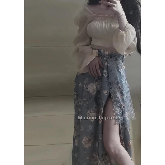 Set áo sơ mi+chân váy+vest