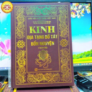 Sách-Kinh Địa Tạng Bồ Tát Bổn Nguyện (Bìa cứng, bản đẹp 20x30cm)