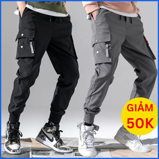 Quần Jogger nam vải kaki FUNS mã CL E Quần thể thao nam túi hộp kiểu bó ống chất vải kaki cao cấp