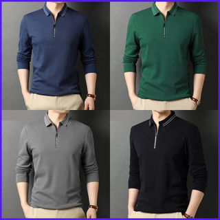 Áo Polo dài tay UNIFUN mã CL B áo dài tay cổ bẻ Hàn Quốc chất liệu contton cao cấp thu đông