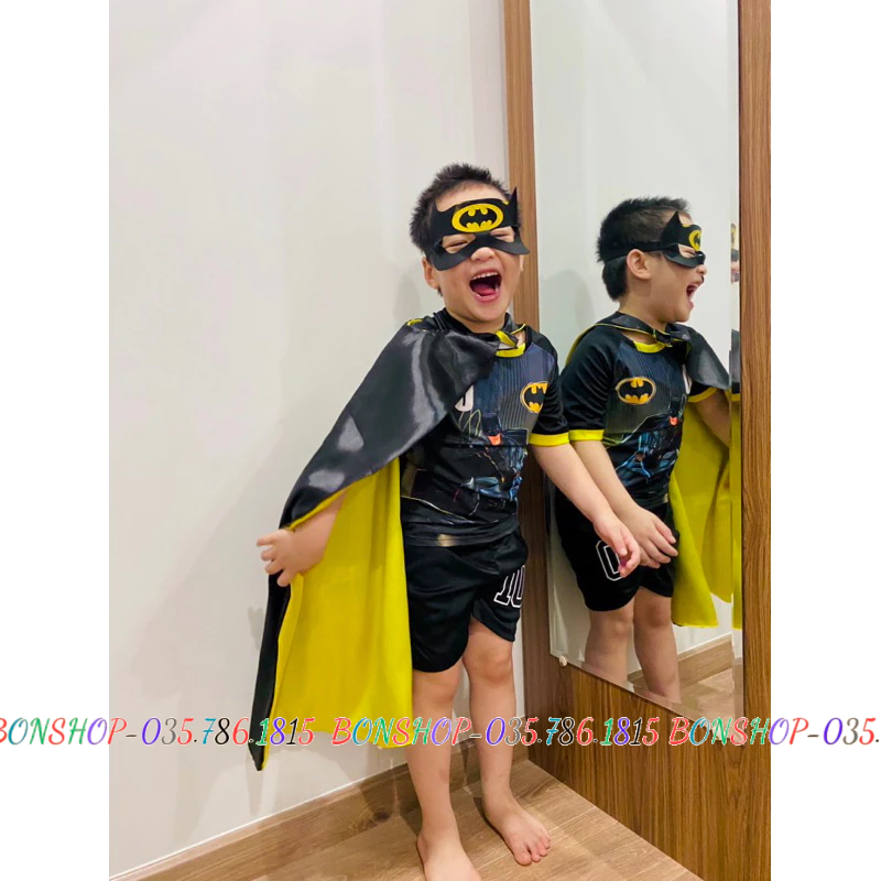 sét đồ siêu nhân có cánh bay cho bé size 14kg đến 33kg