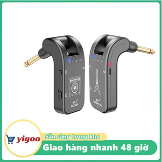 🔥🔥WS-1 2.4GHz Wireless Guitar System Rechargeable Audio Transmitter and Receiver 4 Channels 30m Transmission 282º Rota