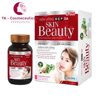 [CHÍNH HÃNG] Viên Uống Đẹp Da Skin Beauty Nhau Thai Cừu Sâm Tố Nữ Hộp 30 viên