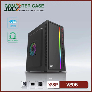 Vỏ nguồn máy tính case máy tính vsp v206 - led rgb