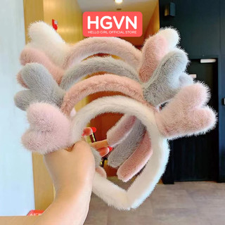 Băng đô cài tóc hgvn bờm cài tóc hàn quốc hình trái tim